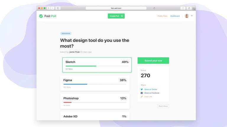Tạo thăm dò trên web nhanh như chớp với Fast Poll