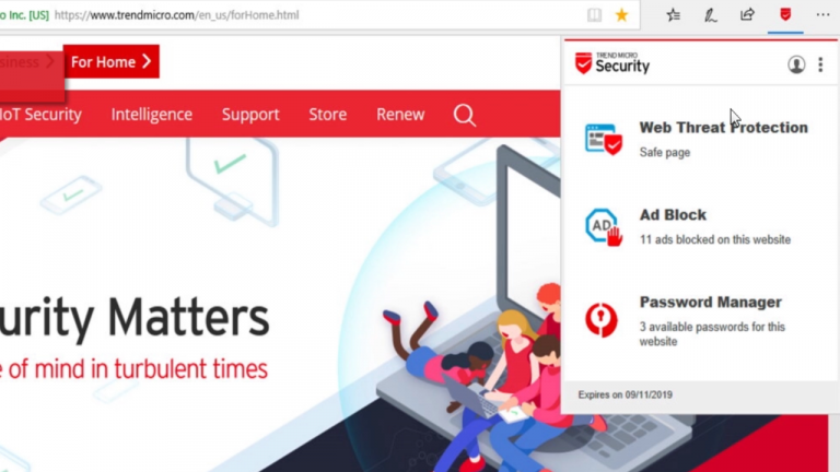 Dùng tiện ích Trend Micro Security bảo vệ máy tính, chặn quảng cáo trên Microsoft Edge