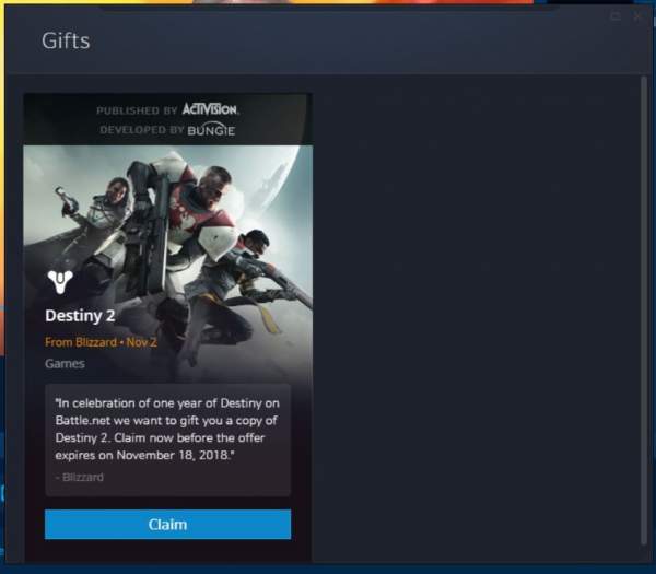 Destiny-2 PC free Battle.net