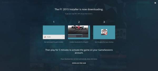 F1 2015 free GameSessions