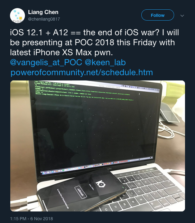 iOS 12.1 đã bị jailbreak