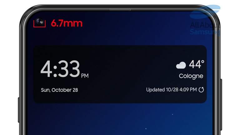 Không phải Galaxy S10 mà là Galaxy A8s sẽ là điện thoại “nốt ruồi” đầu tiên