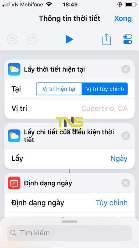 Cách xem nhanh thông tin thời tiết tiếng Việt bằng Siri Shortcuts