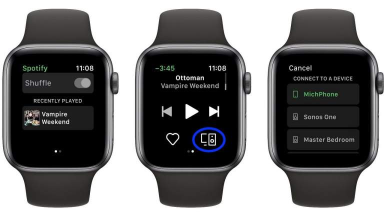 Spotify ra mắt chính thức ứng dụng dành cho Apple Watch