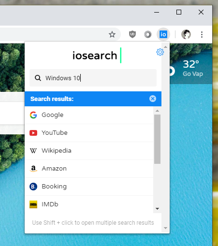 ioSearch: Tìm kiếm nhanh hơn, nhiều hơn trên Chrome