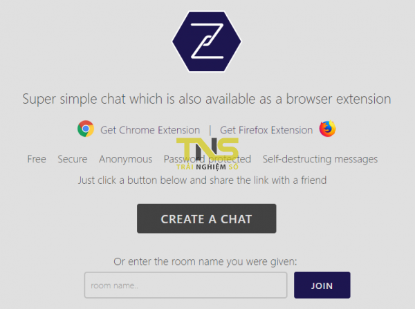 Chat riêng tư tại trang web bất kỳ trên Chrome, Firefox