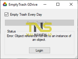 Xóa file trong thùng rác Google Drive tự động hàng ngày