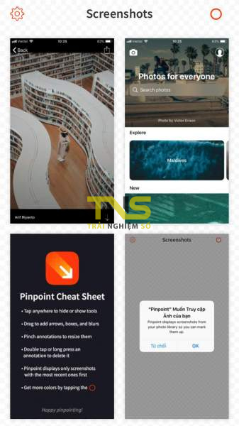Pinpoint: Chỉnh sửa ảnh chụp màn hình cho iOS