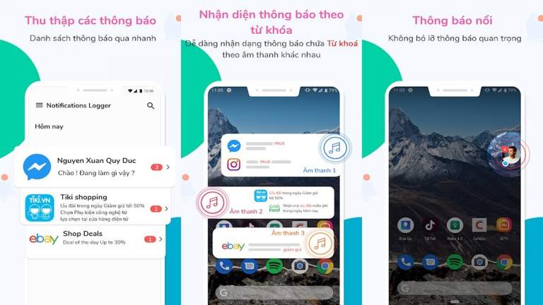 Notify Catch: Lưu trữ, nhận diện nhanh thông báo của app trên Android