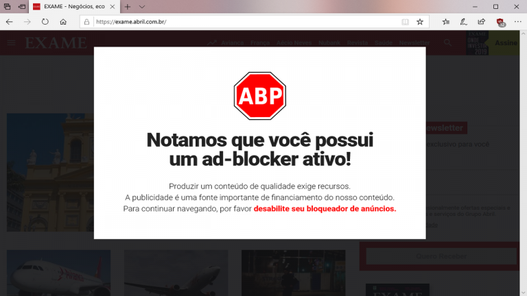 Cách truy cập website yêu cầu vô hiệu trình chặn quảng cáo mà không cần tắt extension