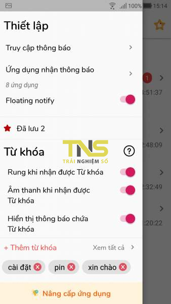 Notify Catch: Lưu trữ, nhận diện nhanh thông báo của app trên Android