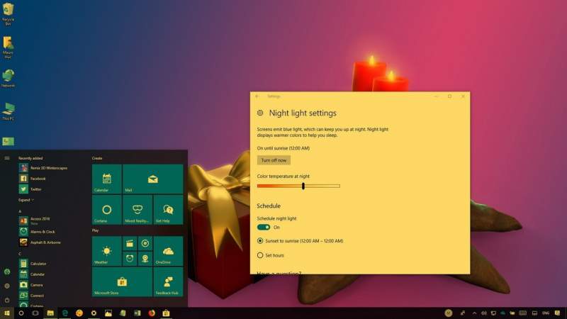Khắc phục chế độ Night Light trên Windows 10 không hoạt động