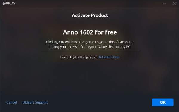 Anno 1602 free Uplay