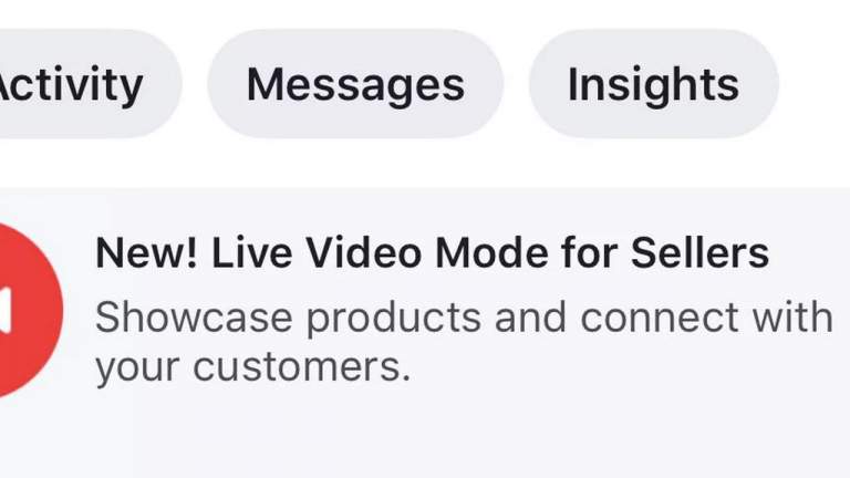 Facebook thử nghiệm tính năng live stream mới dành cho những người bán hàng online