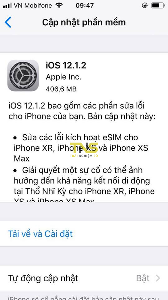 Đã có iOS 12.1.2 chính thức, mời các bạn tải về