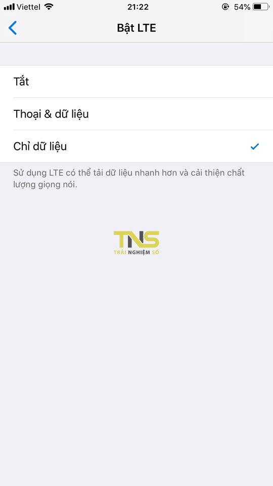 Cách sửa lỗi dữ liệu di động trên iOS 12.1.2