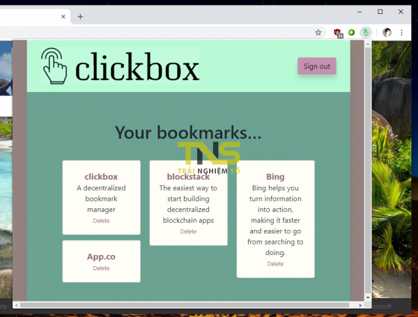 Dùng Clickbox đánh dấu, lưu trữ trang web yêu thích an toàn