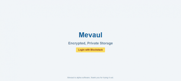 Mevaul: Lưu trữ file miễn phí và an toàn trên nền tảng Blockstack