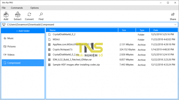 Win-Rar PRO: Nén, giải nén và chuyển đổi nhiều định dạng file trên Windows 10