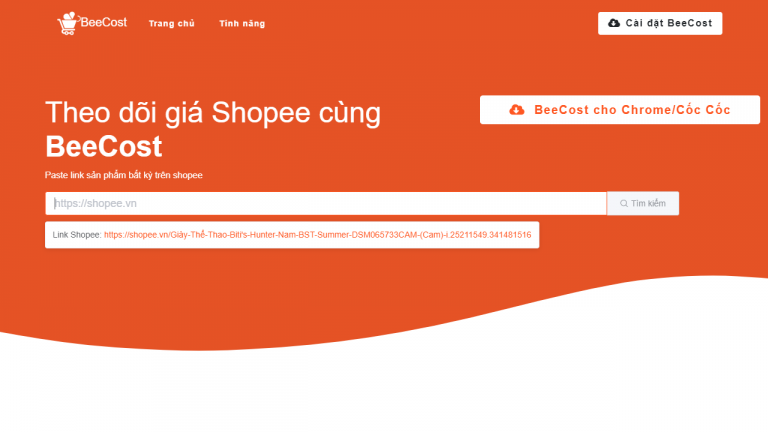 BeeCost: Theo dõi giá sản phẩm trên Shopee để tránh mua hàng giá cao