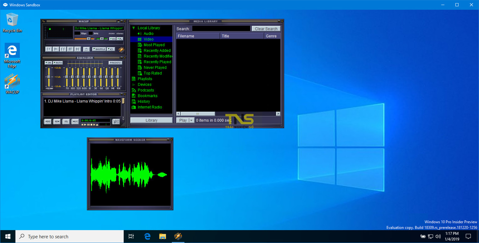Phiên bản Winamp không chính thức đã cho phép tải về