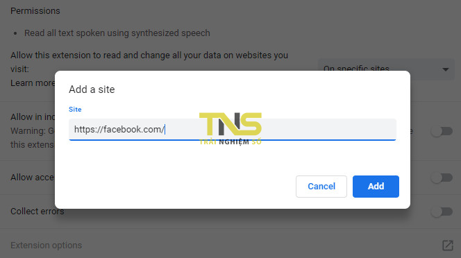 Cách chỉ cho tiện ích mở rộng Chrome chạy trên một số trang web