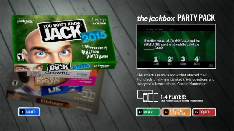 Đang miễn phí bộ game party Jackbox Party Pack 1