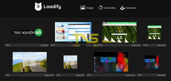Dùng Loadify tải toàn bộ hình ảnh trang web trên Chrome