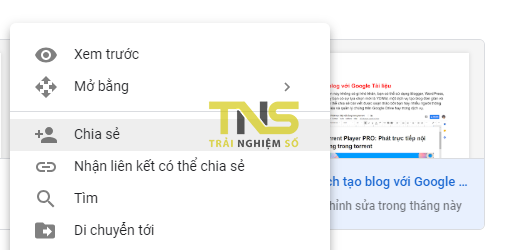 Cách lấy link chia sẻ Google Docs trong định dạng Docx, PDF