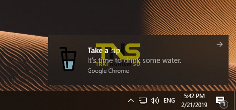 Nhắc nhở uống nước ngày hè bằng tiện ích mở rộng Chrome