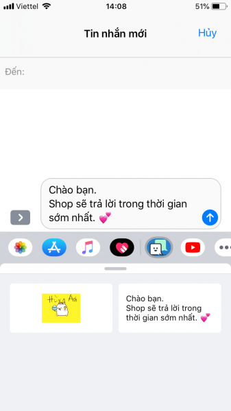 Dùng TapText trả lời nhanh tin nhắn trên iOS khi bận rộn
