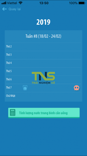 Ứng dụng nhắc nhở uống nước miễn phí trên iOS, Android có hỗ trợ tiếng Việt