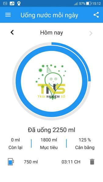 Ứng dụng nhắc nhở uống nước miễn phí trên iOS, Android có hỗ trợ tiếng Việt