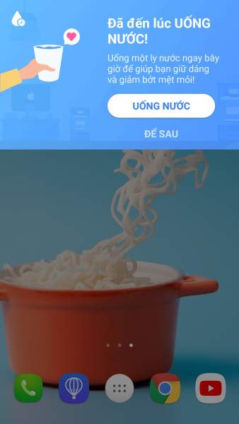 Ứng dụng nhắc nhở uống nước miễn phí trên iOS, Android có hỗ trợ tiếng Việt