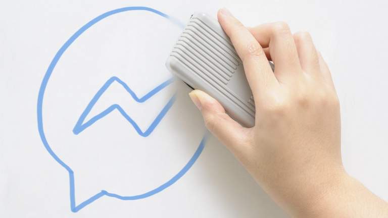 Click chuột, xóa toàn bộ tin nhắn Facebook