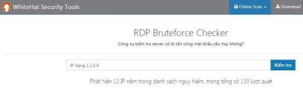 Bkav phát hành công cụ kiểm tra server phòng chống virus W32.WeakPass
