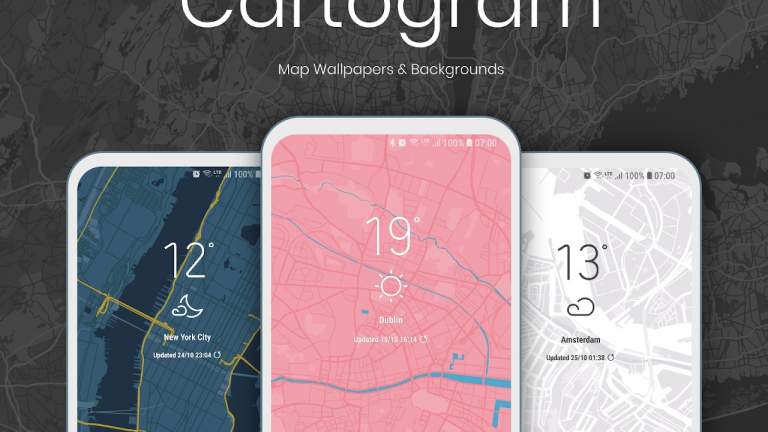 Đang miễn phí ứng dụng làm ảnh nền bản đồ rất đẹp trên Android