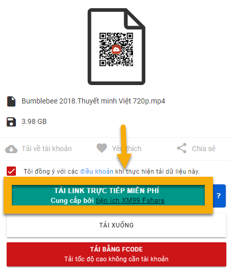 Get link tập tin Fshare cực nhanh với x2convert