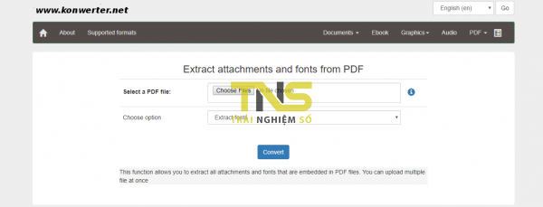Trích xuất file đính kèm trong PDF với 3 dịch vụ web miễn phí