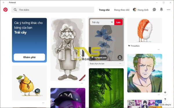 Đã có ứng dụng Pinterest cho Windows 10