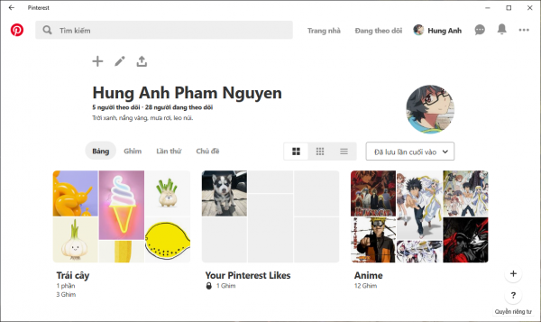 Đã có ứng dụng Pinterest cho Windows 10