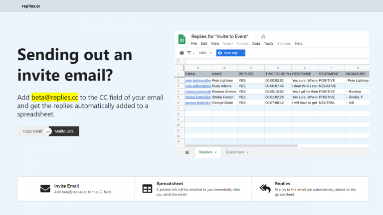 Cách tổng hợp email trả lời tự động vào Google Spreadsheet