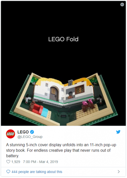 Lego Fold - sản phẩm "ăn theo" Samsung Fold