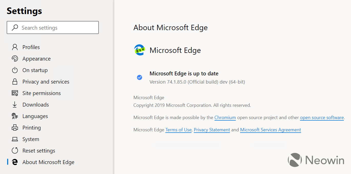Microsoft Edge dựa trên nhân Chromium: những hình ảnh đầu tiên