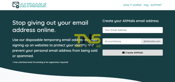 Tạo địa chỉ email tạm thời không giới hạn với Temp Mail