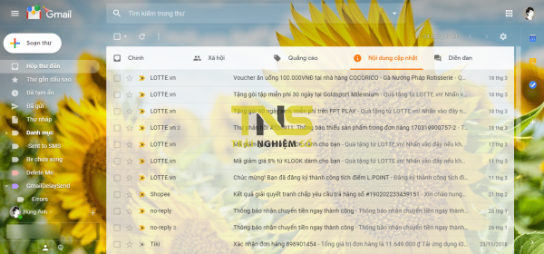 Đơn giản hóa giao diện Gmail từ extension nhà thiết kế chính Gmail