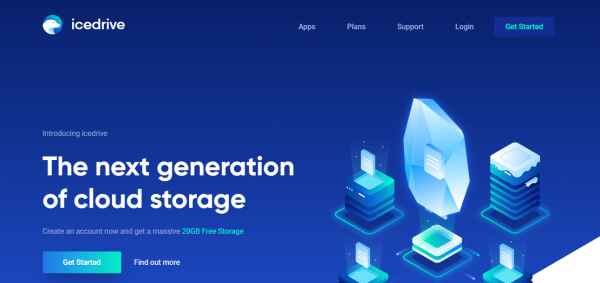 Icedrive: Miễn phí 20 GB không gian lưu trữ trên mây