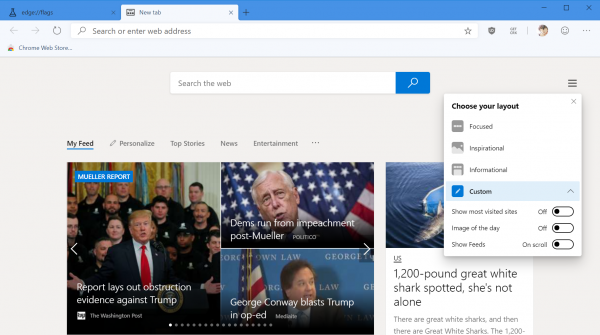 Cách bật giao diện tùy chỉnh thứ năm cho Microsoft Edge Chromium