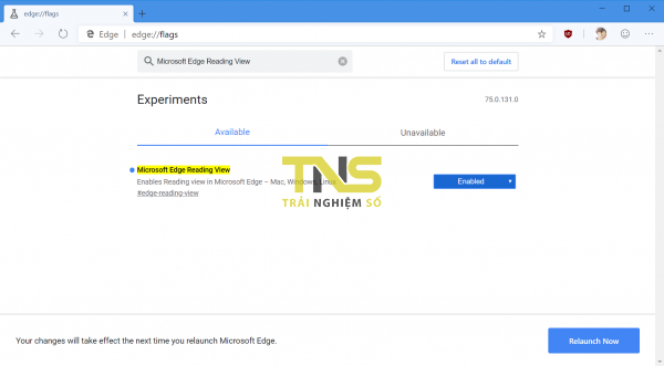 Cách bật Reading View trên Microsoft Edge Chromium