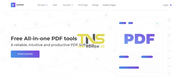 DeftPDF: Dịch vụ chỉnh sửa PDF tuyệt vời